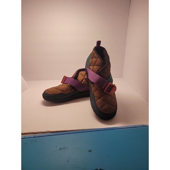 Chacos Men’s Ramble Puff Bootie/shoe Size 10.5 Brown With Purple/green Adj Strps main image 5